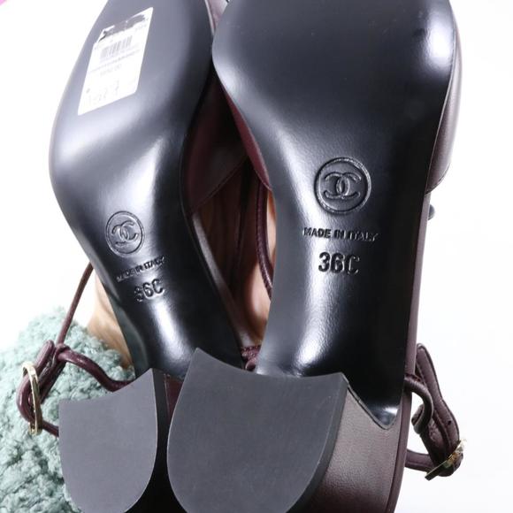 Slings 18A Burgundy Bow Satin Toecap Sling Back Classic Heels C299 - Picture 10 of 12